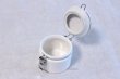 Photo5: Tea Caddy Japanese tea container ZERO JAPAN ceramics 50g white (5)