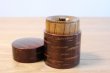 Photo3: Tea Caddy Japanese wooden lacquering tea container made from natural wood (3)