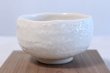 Photo1: Mino yaki ware Japanese tea bowl shino white glaze moku chawan Matcha Green Tea  (1)