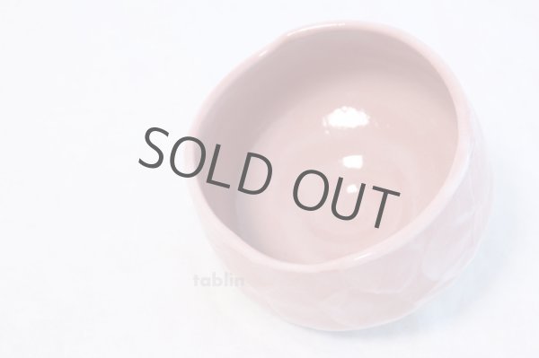 Photo5: Mino yaki ware Japanese tea bowl Sakura kobiki chawan Matcha Green Tea  (5)