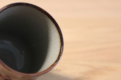 Photo2: Kutani yaki ware Yunomi Kacho Japanese tea cup (set of 2)