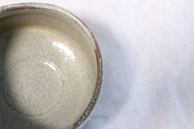 Photo1: Minoyaki ware tea bowl Hai gray glaze kibo san Japanese chawan tea ceremony 