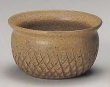 Photo1: Japanese pottery Kensui Bowl for Used tea leaves, Tea ceremony seki shime (1)
