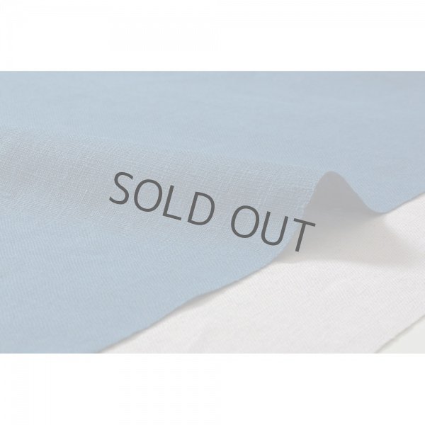 Photo2: Noren Japanese curtain 100% Linen rin blue  (2)