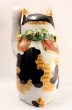 Photo4: Japanese Lucky Cat Kutani yaki ware Porcelain Maneki Neko mikeneko H27.5cm (4)