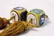 Photo3: Weight for Japanese hanging scroll FUCHIN stone Kutani porcelain yellow sansui  (3)