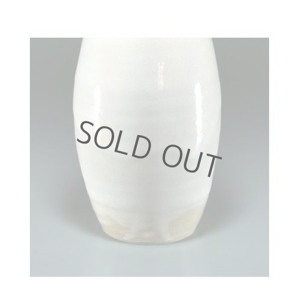 Photo2: Hagi ware Senryuzan climbing kiln Japanese vase Hanaire flower H24.5cm (2)