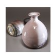 Photo3: Hagi ware Senryuzan climbing kiln Japanese sake bottle & cup set Youhen (3)