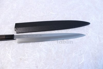 Photo1: SAKAI TAKAYUKI Japanese knife Byakko Yasuki White-1 steel Yanagiba (Sashimi) 
