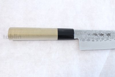 Photo1: SAKAI TAKAYUKI Damascus 45 layers hammered in alloy steel any type