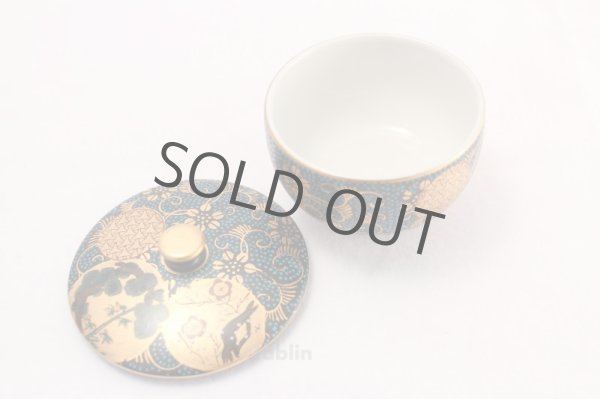 Photo5: Kutani yaki ware Futatuki Kumidashi Seiryushotikubai Japanese tea cup (set of 5) (5)