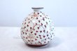 Photo1: Kutani porcelain Karakusa Iroe Red Japanese bud vase H13cm (1)