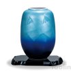 Photo5: Kutani yaki ware natume Ginsai blue Quality Japanese vase ,H24.5cm (5)