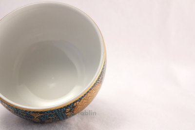 Photo1: Kutani yaki ware Futatuki Kumidashi Seiryushotikubai Japanese tea cup (set of 5)