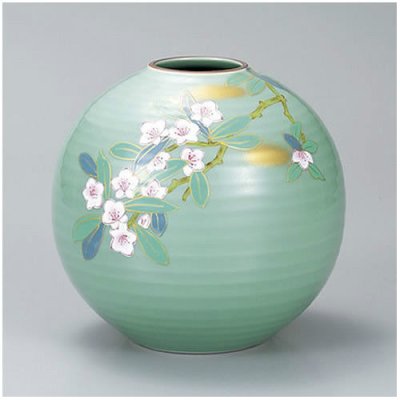 Photo3: Kutani ware Shakunage rokugo High Quality Japanese vase H18.5cm