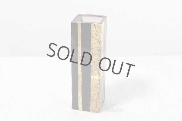 Photo3: Kutani porcelain rokugo Kinpakusai gold color glaze High Quality Japanese vase H18.5cm (3)