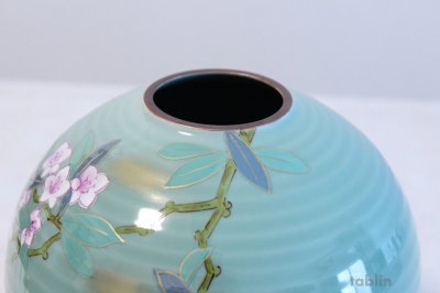 Photo1: Kutani ware Shakunage rokugo High Quality Japanese vase H18.5cm