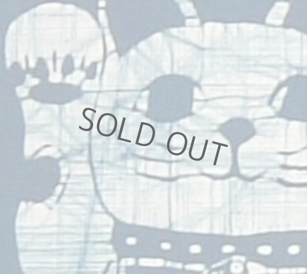 Photo2: Kyoto Noren SB Japanese batik door curtain Manekineko Lucky Cat blue 85cm x 45cm (2)