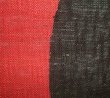 Photo2: Kyoto Noren SB Japanese batik door curtain Han Semicircle black/red 88cm x 150cm (2)