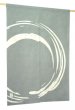 Photo9: Kyoto Noren SB Japanese batik door curtain Maru Round silver gray 85cm x 120cm (9)