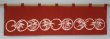 Photo3: Kyoto Noren SB Japanese batik door curtain Take Bamboo red 82cm x 26cm (3)