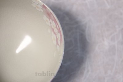 Photo1: Kutani porcelain tea bowl gold leaf sakura chawan Matcha Green Tea Japanese