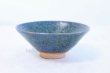Photo2: Tokoname ware Japanese matcha tea bowl chawan Y-I Tuya ai blue crystal (2)
