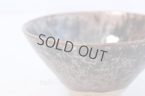 Photo3: Tokoname ware Japanese matcha tea bowl chawan Y-I Kinseki crystal (3)