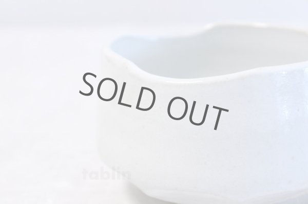 Photo3: Mino yaki ware Japanese tea bowl Hakukobiki chawan Matcha Green Tea (3)
