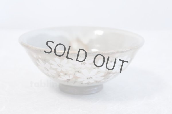 Photo2: Mino yaki ware Japanese tea bowl Gohonte akisakura kibo chawan Matcha Green Tea (2)