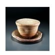 Photo1: Hagi ware Senryuzan climbing kiln Japanese matcha tea bowl ippuku wan wt saucer (1)