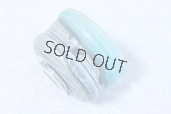 Photo5: Minoyaki ware tea bowl Turquoise blue mat tabi chawan Matcha Green Tea Japan (5)