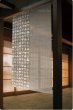 Photo2: Kyoto Noren MYS Japanese Linen door curtain medeta Happiness black 88 x 150cm (2)