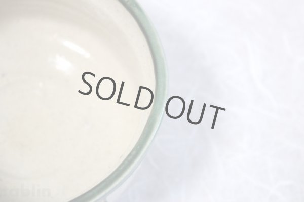 Photo4: Mino yaki ware Japanese tea bowl Fuchi Oribe chawan Matcha Green Tea (4)