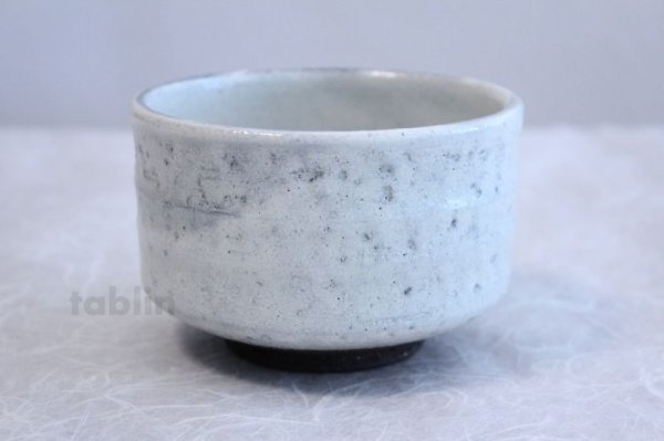 Photo2: Tokoname ware Japanese matcha tea bowl chawan wan white reki (2)