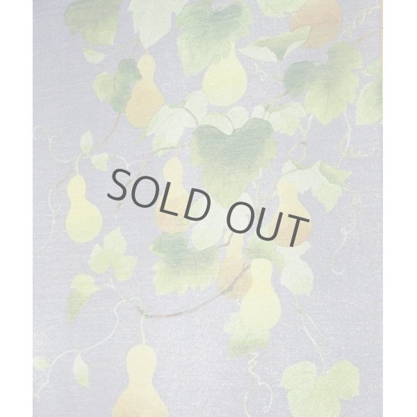 Photo2: Kyoto Noren MS Japanese door curtain Hyoutan Gourds blue 85 x 150cm (2)