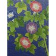 Photo3: Kyoto Noren MS Japanese door curtain Asagao Morning glory blue 85 x 150cm (3)