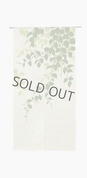 Photo6: Kyoto Noren KWOS Japanese door curtain Fuyou green 85 x 150cm (6)