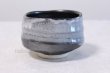 Photo2: Mino ware tea bowl Kurohaku nagashi kibo san Japanese chawan tea ceremony (2)