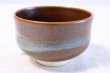 Photo1: Kiyomizu Kyoto porcelain Japanese matcha tea bowl chawan Rinzan brown (1)