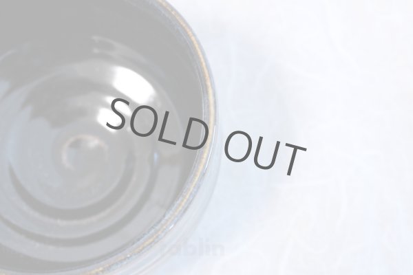 Photo5: Tokoname ware Japanese tea bowl tenmoku line chawan Matcha Green Tea (5)