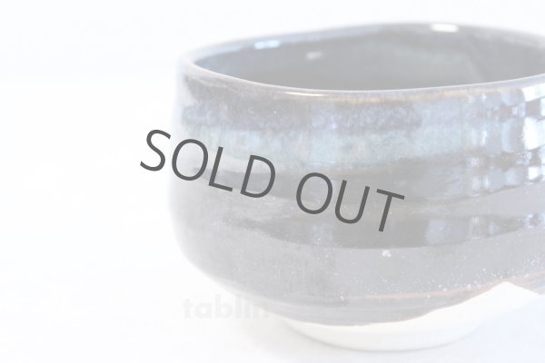 Photo3: Tokoname ware Japanese tea bowl tenmoku line chawan Matcha Green Tea (3)