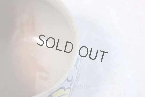 Photo5: Kiyomizu Netherlandish picture Keiho Tanaka Japanese matcha tea bowl chawan (5)