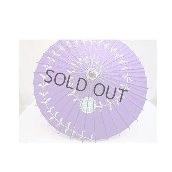 Photo5: Japanese umbrella bull's-eye Bangasa Wagasa bamboo sd wisteria purple Hanayanagi (5)