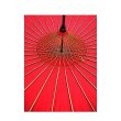 Photo6: Japanese umbrella bull's-eye Bangasa Wagasa bamboo sd plain Red (6)
