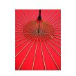 Photo6: Japanese umbrella bull's-eye Bangasa Wagasa bamboo sd plain Red (6)