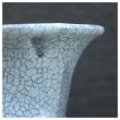 Photo5: Shigaraki Japanese bonsai plant garden tree pottery pot white glaze sekkok H95mm (5)