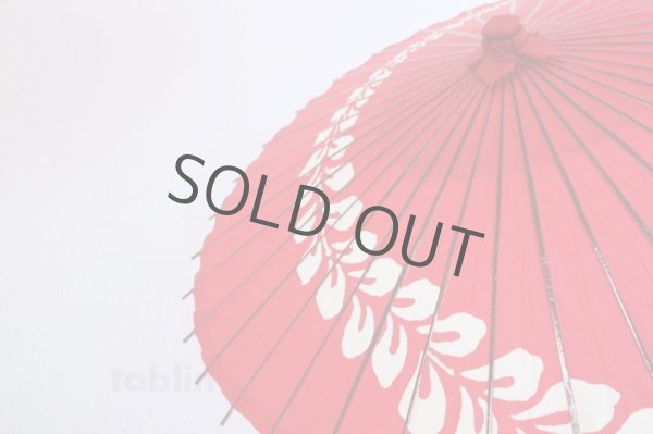 Photo2: Japanese umbrella bull's-eye Bangasa Wagasa bamboo sd wisteria red (2)