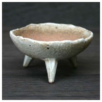 Photo2: Shigaraki Japanese bonsai plant garden tree pottery pot takaashi white H5.5cm