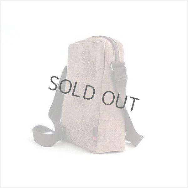 Photo2: Japanese dyeing Kakishibu persimmon tannin shoulder bag handmade craka W24cm (2)